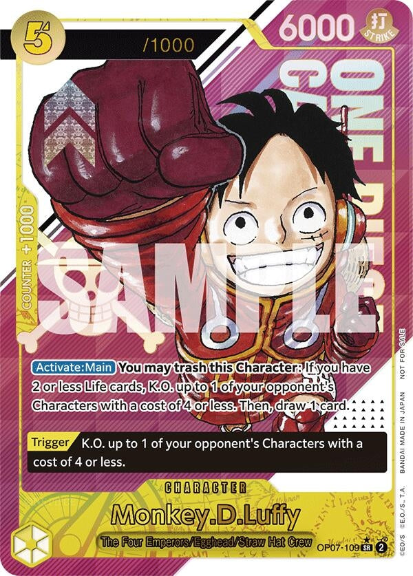 Monkey.D.Luffy (CS 2024 Event Pack) (OP07-109) (One Piece Promotion Cards)