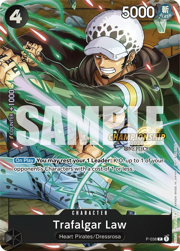 Image for Trafalgar Law - P-038 (CS 2024 Event Pack) (P-038) - One Piece Card Game