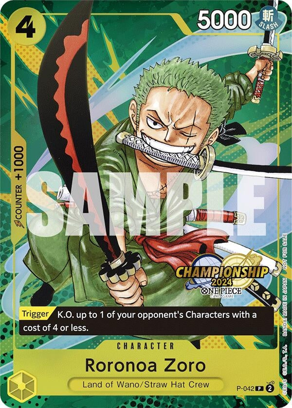 Image for Roronoa Zoro (CS 2024 Event Pack) (P-042) (One Piece Promotion Cards) - One Piece Card Game