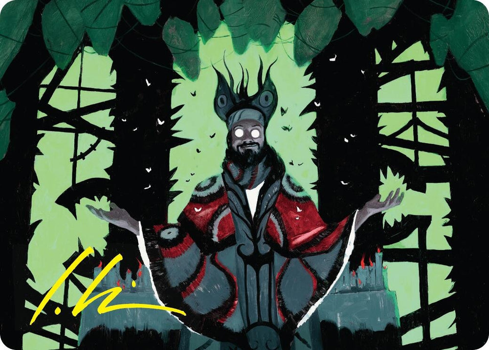 Image for Victor, Valgavoth's Seneschal Art Card (23/54) (Gold-Stamped Signature) (23) [Art Series: Duskmourn: House of Horror]