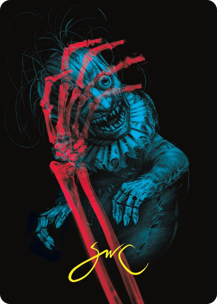 Image for Marvin, Murderous Mimic Art Card (Gold-Stamped Signature) (45) [Art Series: Duskmourn: House of Horror]