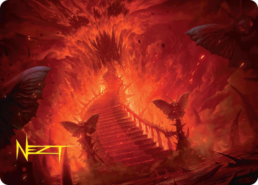 Image for Mountain Art Card (Gold-Stamped Signature) (30) (Art Series: Duskmourn: House of Horror) (ASDSK) - Magic: The Gathering