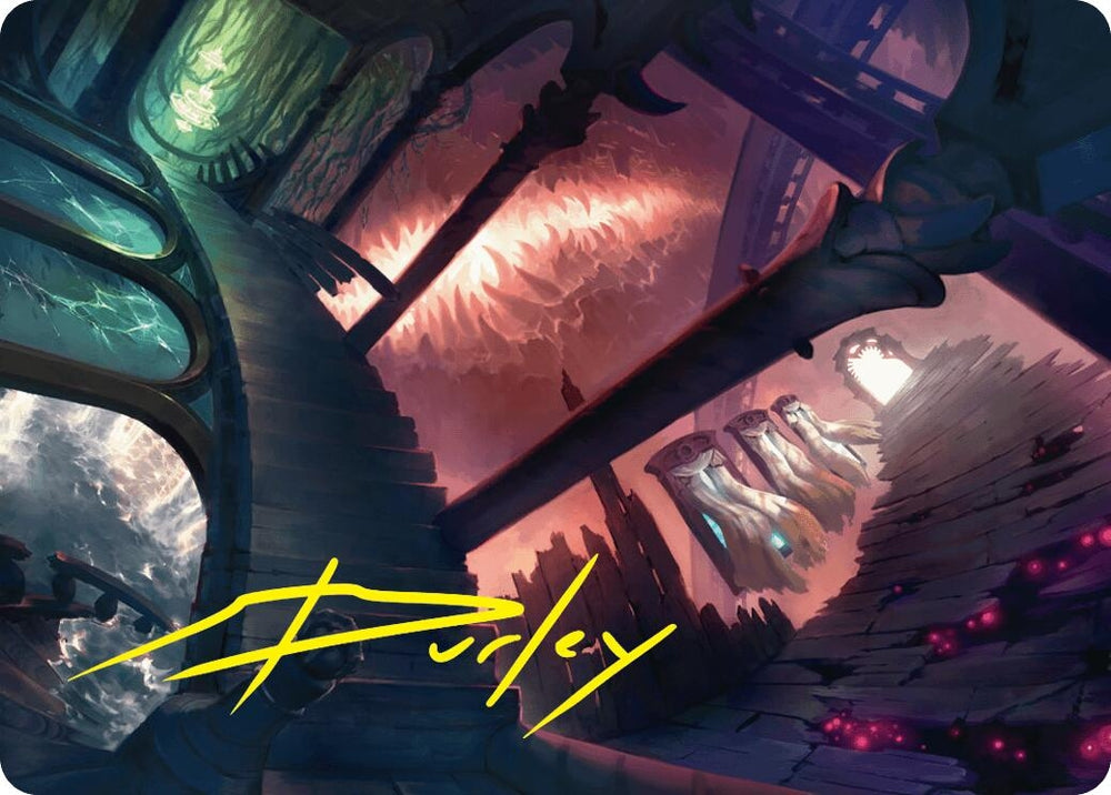 Image for Terramorphic Expanse Art Card (Gold-Stamped Signature) (27) [Art Series: Duskmourn: House of Horror]