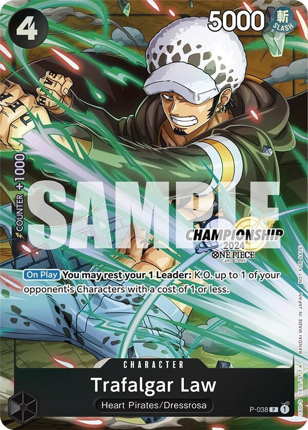 Image for Trafalgar Law - P-038 (CS 2024 Event Pack Finalist) (P-038) (One Piece Promotion Cards) - One Piece Card Game