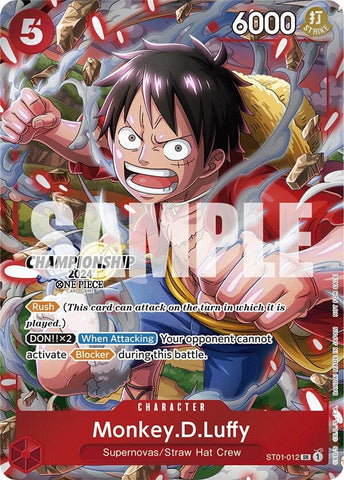 Monkey.D.Luffy (CS 2024 Celebration Pack) (ST01-012) (One Piece Promotion Cards)