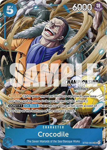 Crocodile (CS 2024 Celebration Pack) (ST03-003) (One Piece Promotion Cards)