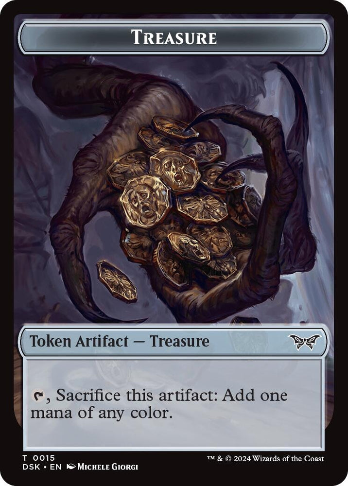 Image for Treasure // Copy Double-Sided Token (15 // 1) [Duskmourn: House of Horror]
