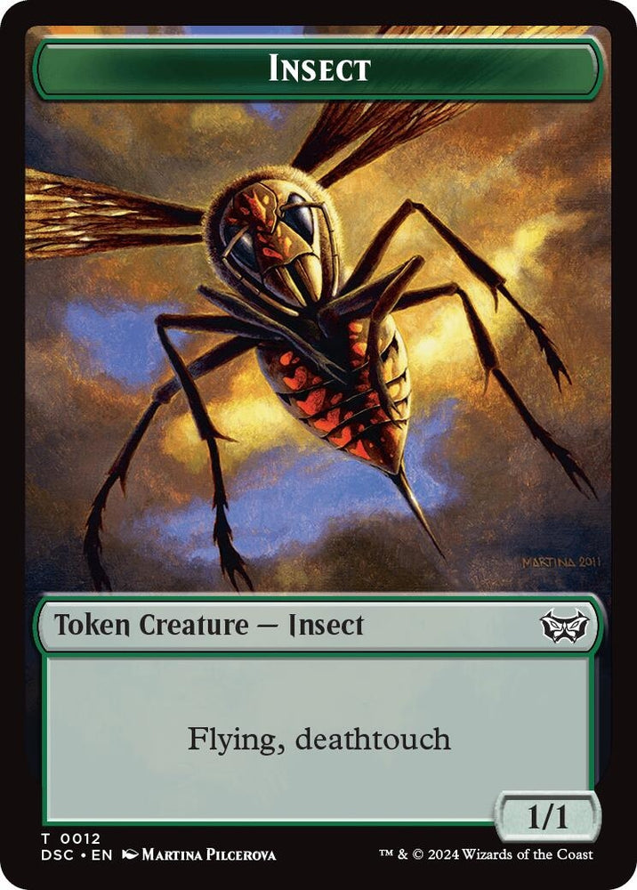 Image for Insect (0012) // Spider Double-Sided Token (12 // 16) [Commander: Duskmourn: House of Horror]