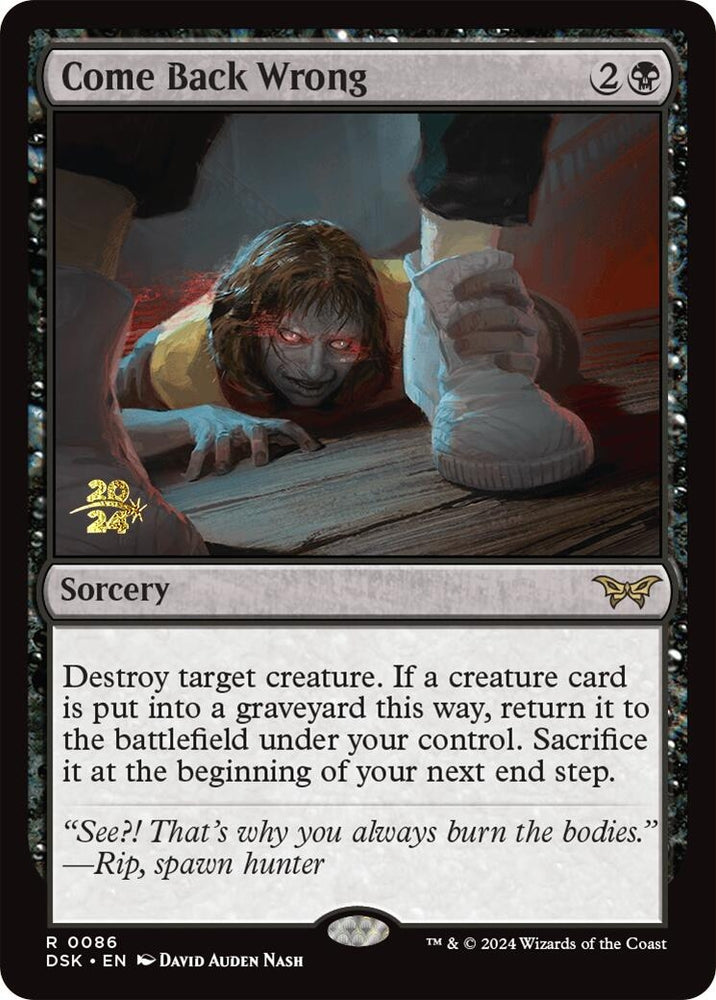 Image for Come Back Wrong (0086) (86) [Prerelease Cards]