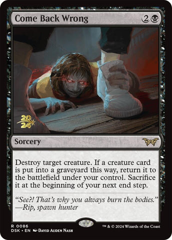 Image for Come Back Wrong (0086) (86) [Prerelease Cards]