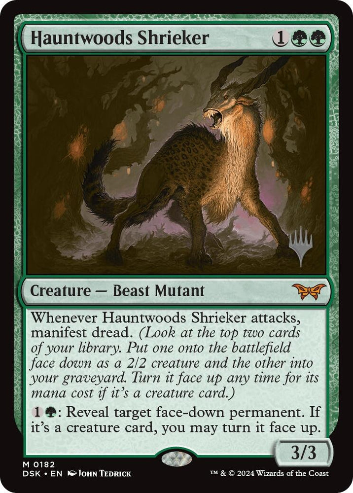 Image for Hauntwoods Shrieker (182) [Promo Pack: Duskmourn: House of Horror]