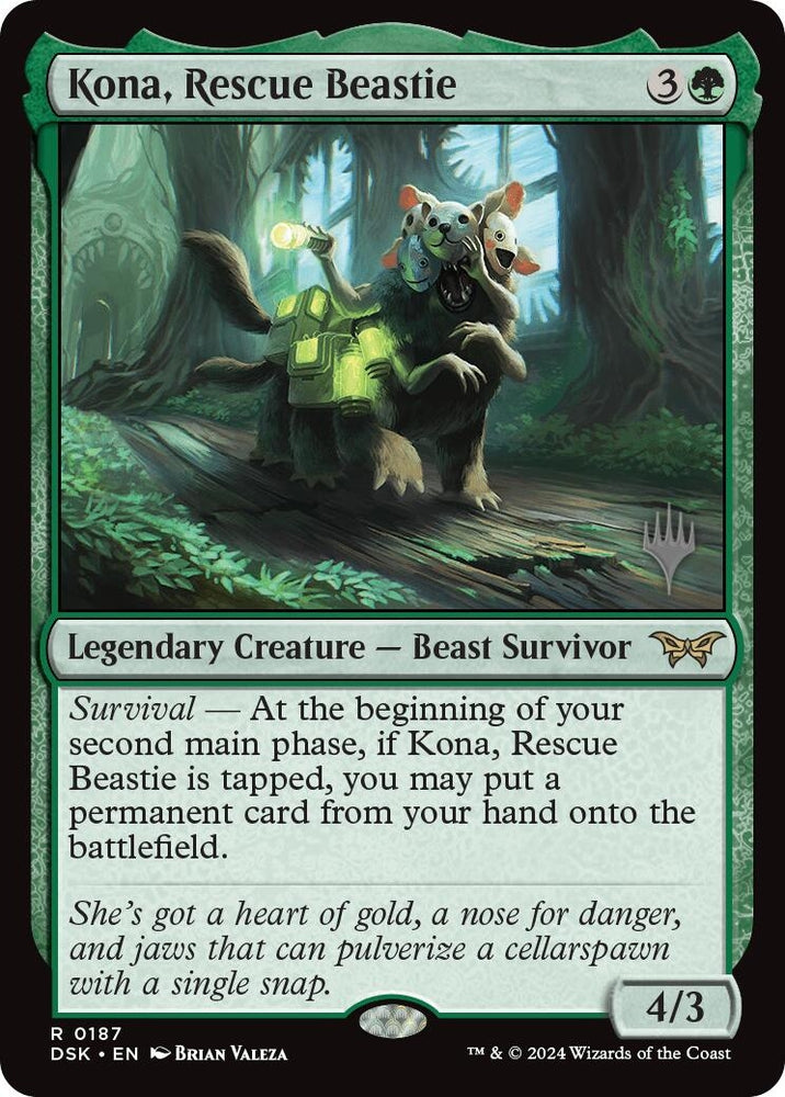 Image for Kona, Rescue Beastie (0187) (187) [Promo Pack: Duskmourn: House of Horror]