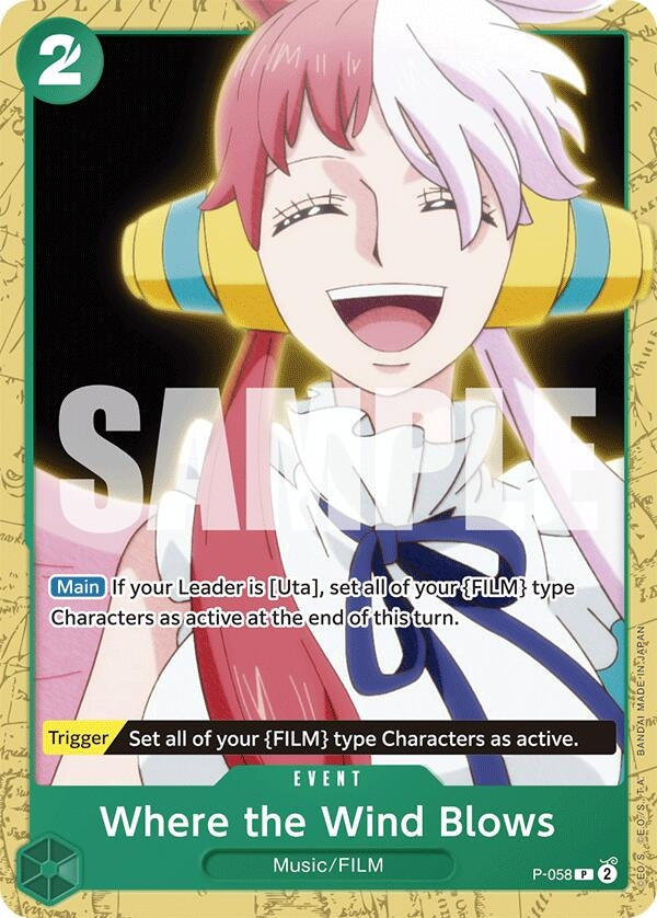 Image for Where the Wind Blows (P-058) - One Piece Card Game