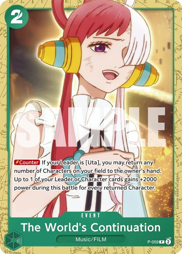 Image for The World's Continuation (P-059) - One Piece Card Game