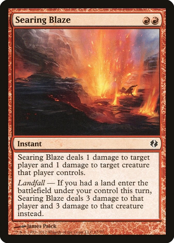 Image for Searing Blaze (67) [Duel Decks: Venser vs. Koth]