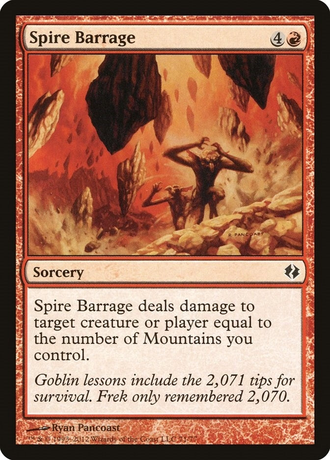 Image for Spire Barrage (71) [Duel Decks: Venser vs. Koth]