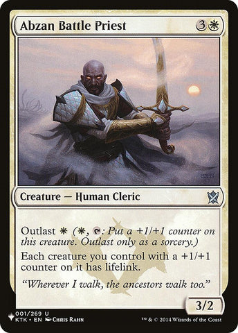Image for Abzan Battle Priest (1) [The List Reprints]