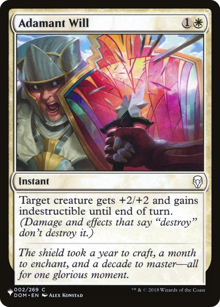 Image for Adamant Will (2) [The List Reprints]