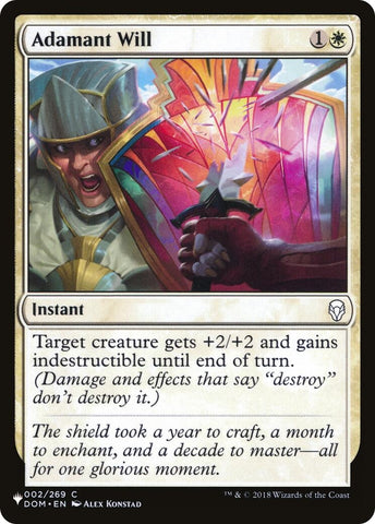Image for Adamant Will (2) [The List Reprints]