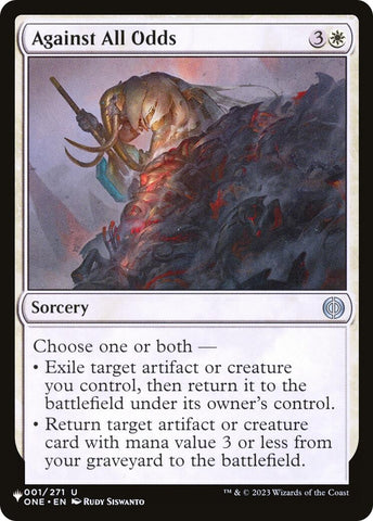 Image for Against All Odds (1) [The List Reprints]