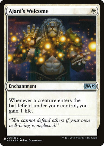 Image for Ajani's Welcome (6) [The List Reprints]