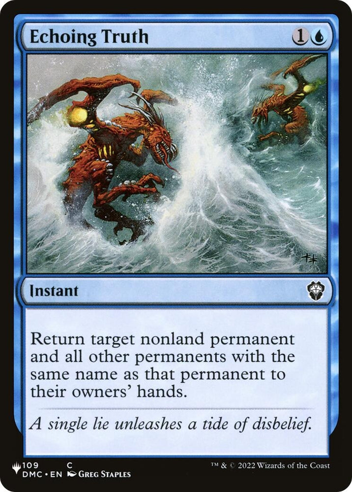 Image for Echoing Truth (109) [The List Reprints]
