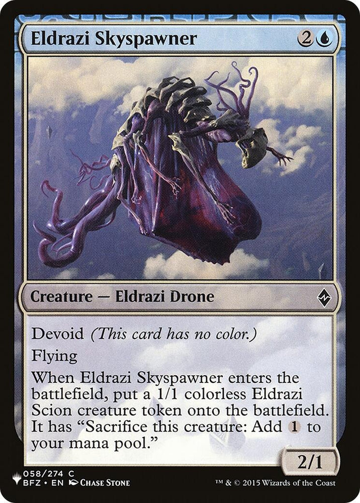 Image for Eldrazi Skyspawner (58) [The List Reprints]