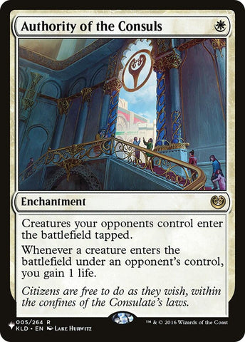 Image for Authority of the Consuls (5) [The List Reprints]