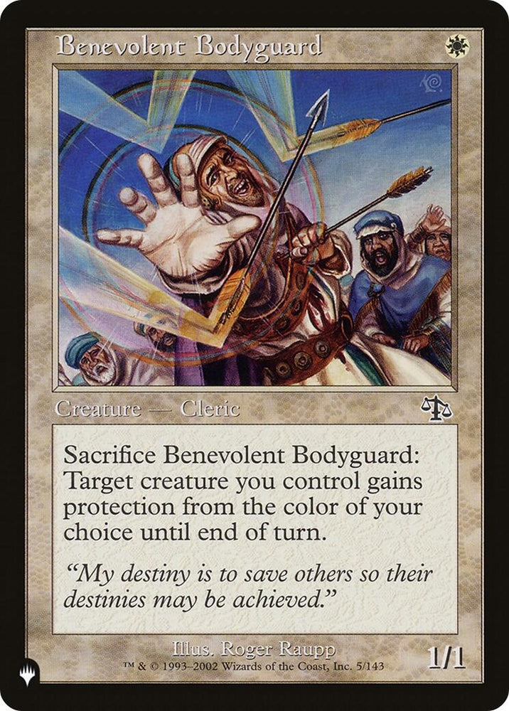 Image for Benevolent Bodyguard (5) [The List Reprints]