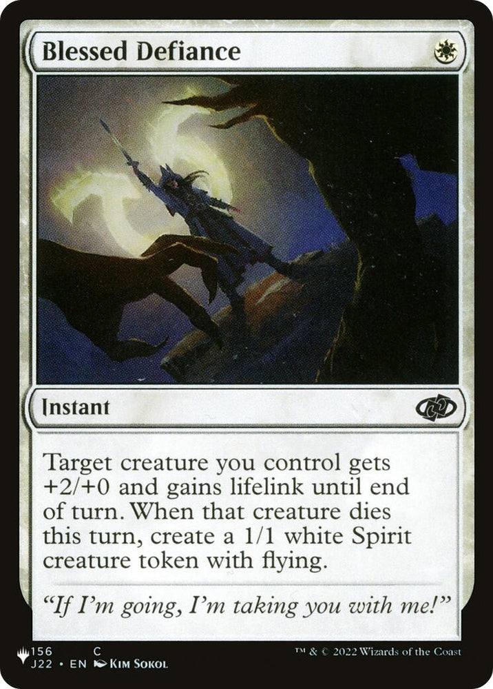 Image for Blessed Defiance (156) [The List Reprints]