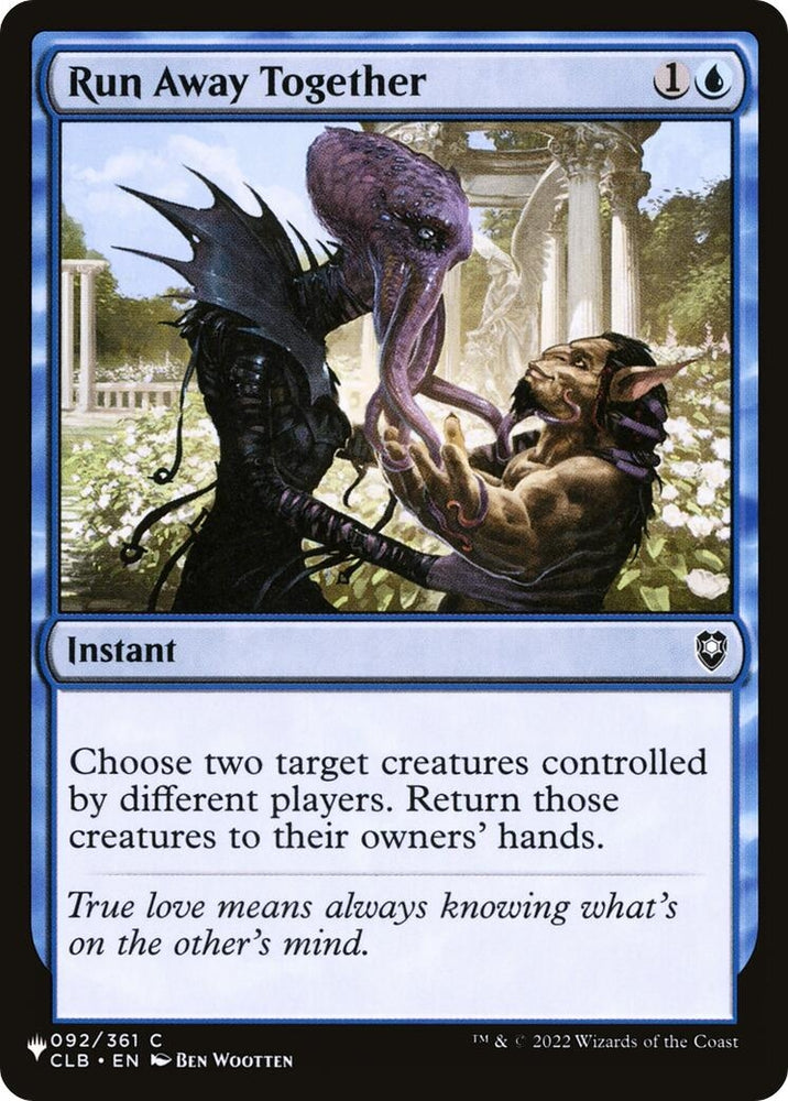 Image for Run Away Together (92) [The List Reprints]