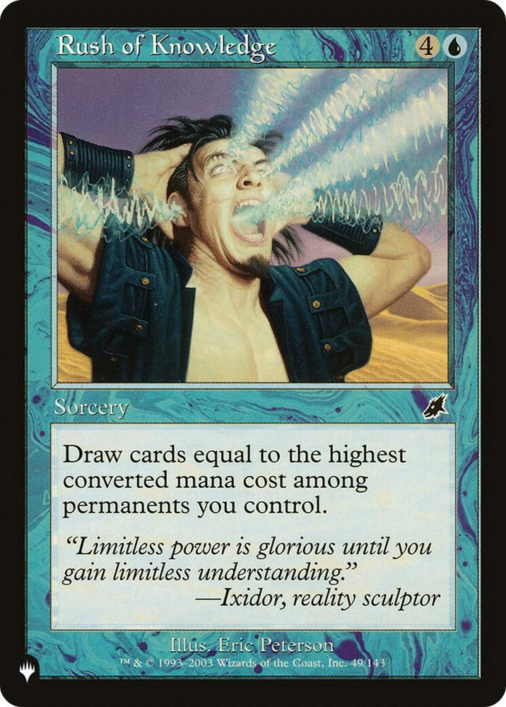 Image for Rush of Knowledge (49) [The List Reprints]