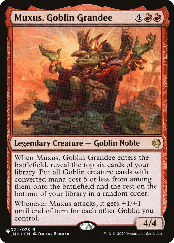 Image for Muxus, Goblin Grandee (24) [The List Reprints]