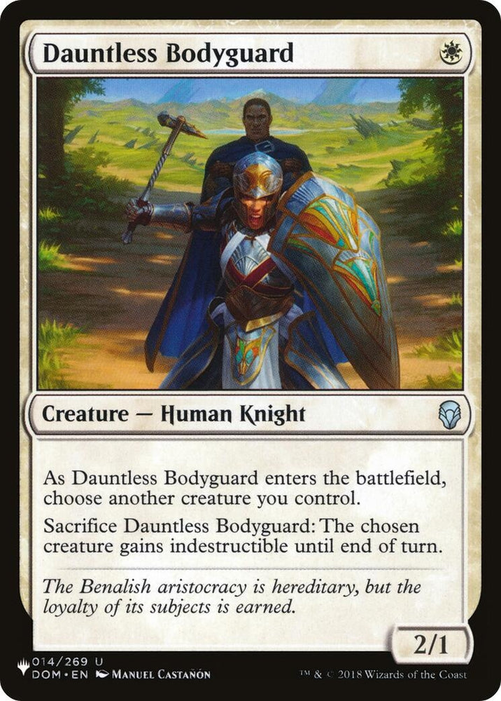 Image for Dauntless Bodyguard (14) [The List Reprints]