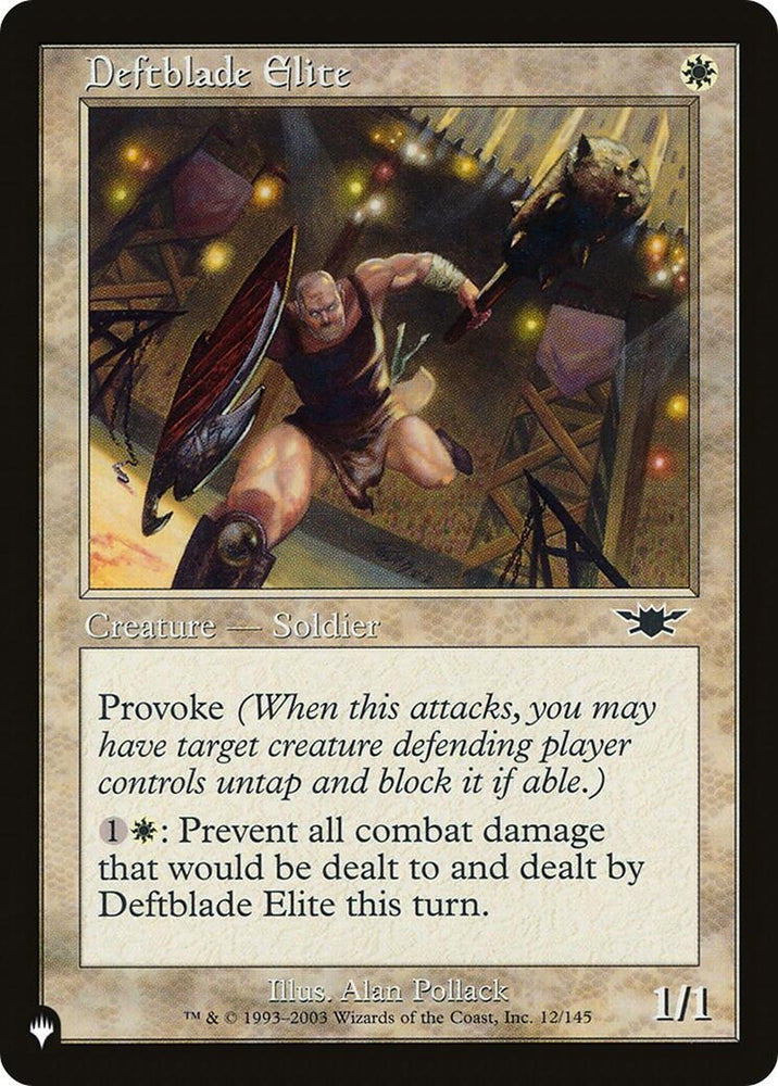 Image for Deftblade Elite (12) [The List Reprints]