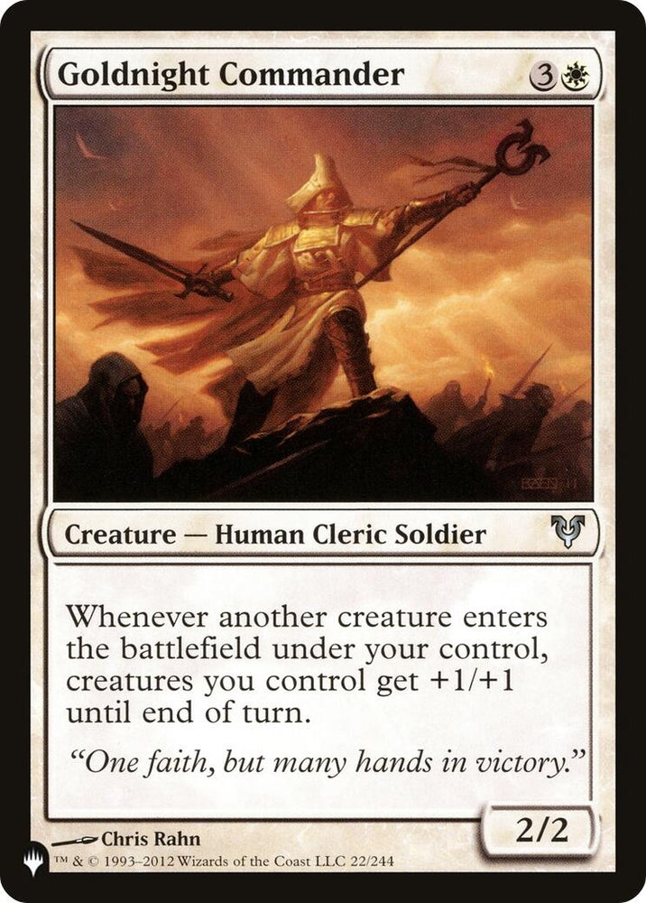 Image for Goldnight Commander (22) [The List Reprints]