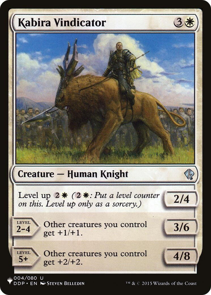 Image for Kabira Vindicator (4) [The List Reprints]