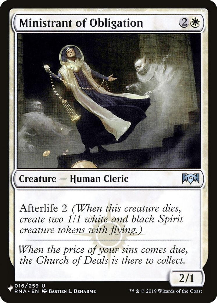 Image for Ministrant of Obligation (16) [The List Reprints]