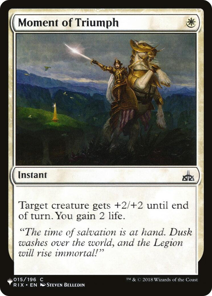 Image for Moment of Triumph (15) [The List Reprints]