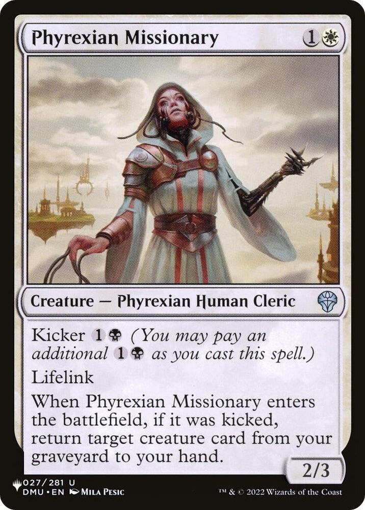 Image for Phyrexian Missionary (27) [The List Reprints]