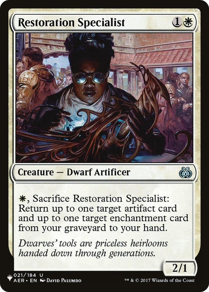 Image for Restoration Specialist (21) [The List Reprints]