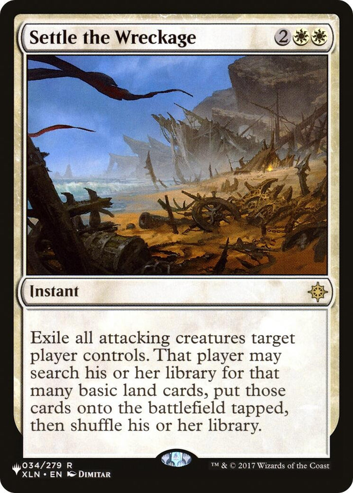 Image for Settle the Wreckage (34) [The List Reprints]