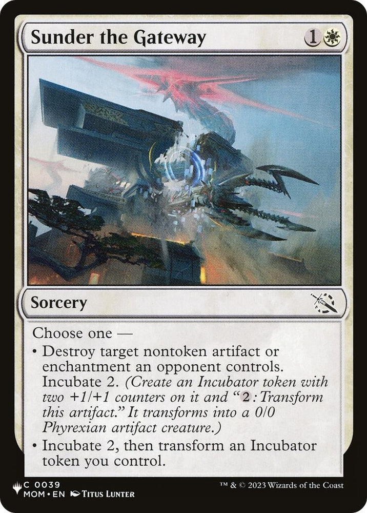Image for Sunder the Gateway (39) [The List Reprints]