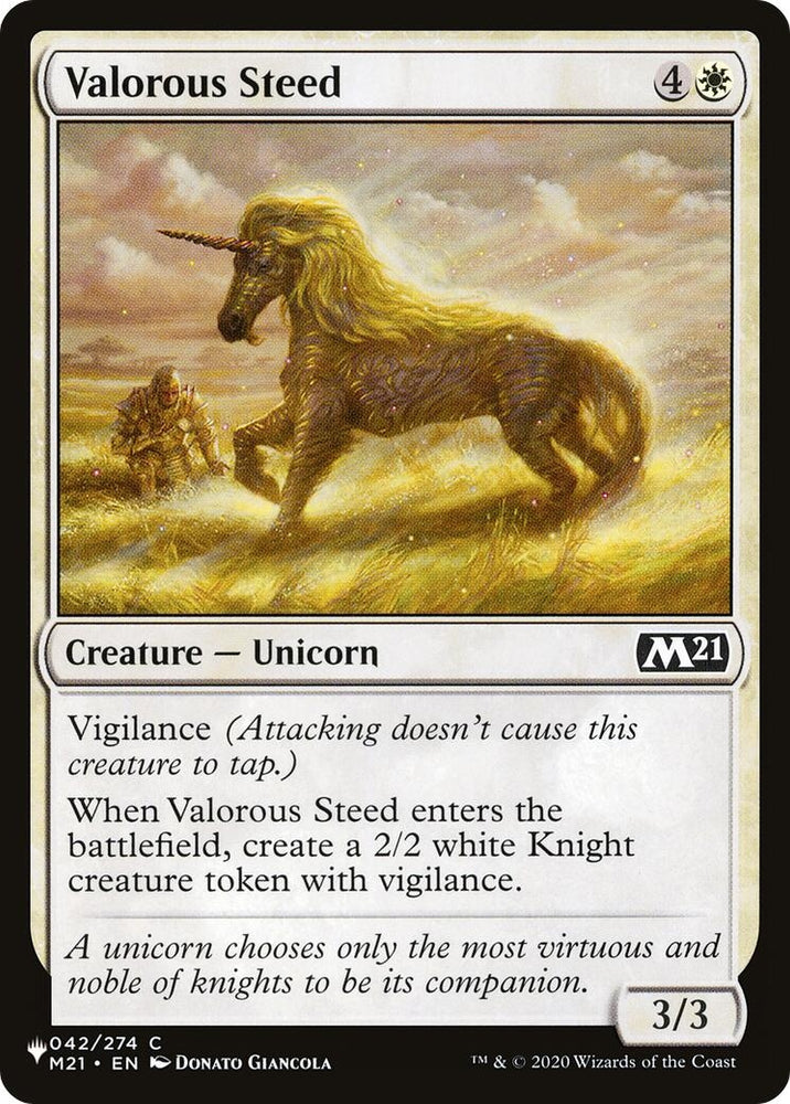 Image for Valorous Steed (42) [The List Reprints]