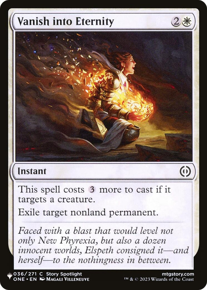 Image for Vanish into Eternity (36) [The List Reprints]
