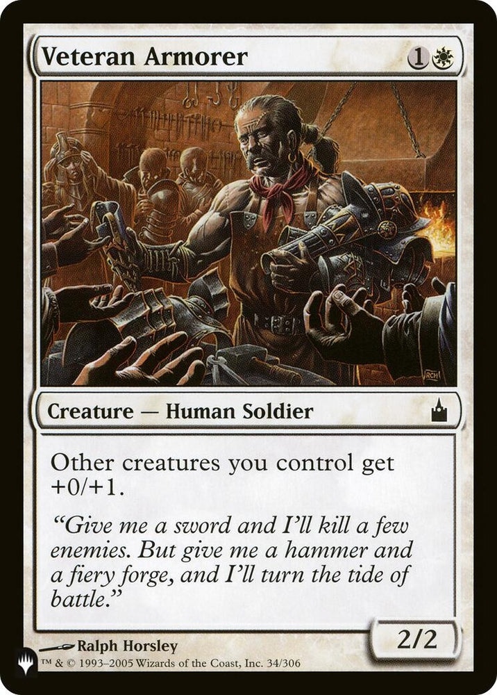Image for Veteran Armorer (34) [The List Reprints]