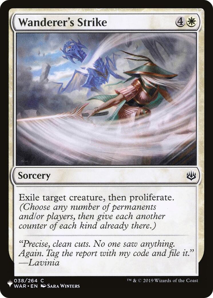 Image for Wanderer's Strike (38) [The List Reprints]