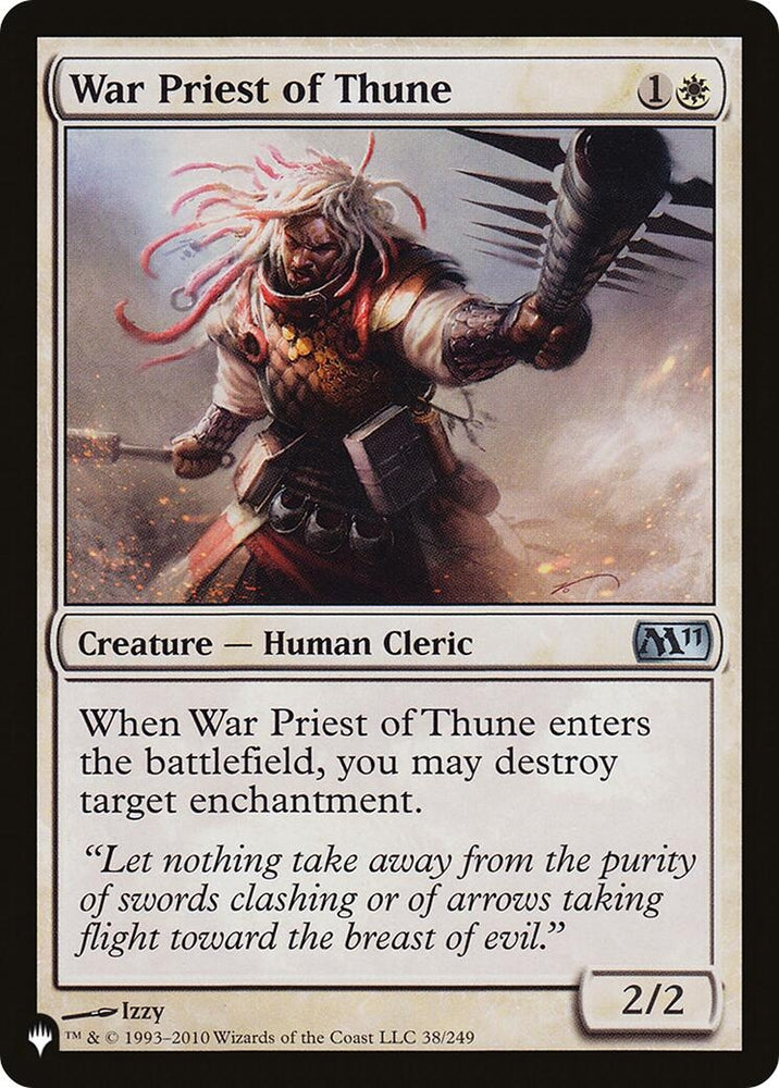 Image for War Priest of Thune (38) [The List Reprints]