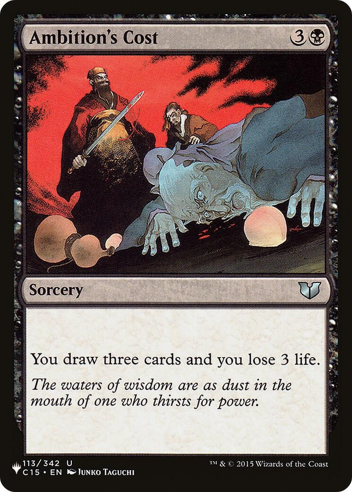 Image for Ambition's Cost (113) [The List Reprints]