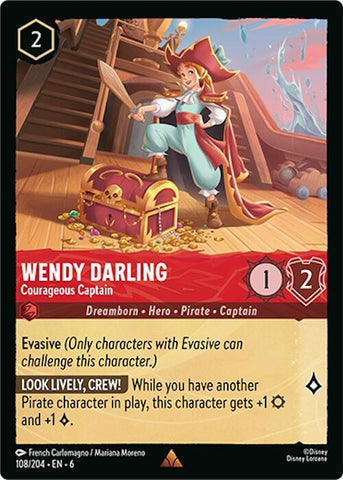 Image for Wendy Darling - Courageous Captain (108/204) - Disney Lorcana